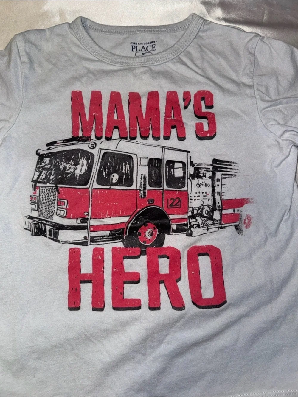 Kids T-shirt with Firetruck Graphic